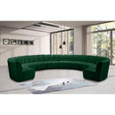  Manufacturer Color_Green -- Infinity 178" Green Velvet Upholstered 10 pc Modular Sectional IMAGE 2