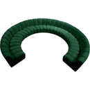  Manufacturer Color_Green -- Infinity 178" Green Velvet Upholstered 10 pc Modular Sectional IMAGE 5