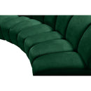  Manufacturer Color_Green -- Infinity 178" Green Velvet Upholstered 10 pc Modular Sectional IMAGE 9