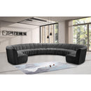  Manufacturer Color_Grey -- Infinity 178" Grey Velvet Upholstered 10 pc Modular Sectional IMAGE 2