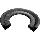  Manufacturer Color_Grey -- Infinity 178" Grey Velvet Upholstered 10 pc Modular Sectional IMAGE 5
