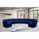  Manufacturer Color_Navy -- Infinity 178" Navy Velvet Upholstered 10 pc Modular Sectional IMAGE 2