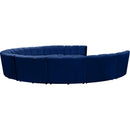  Manufacturer Color_Navy -- Infinity 178" Navy Velvet Upholstered 10 pc Modular Sectional IMAGE 4