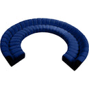 Manufacturer Color_Navy -- Infinity 178" Navy Velvet Upholstered 10 pc Modular Sectional IMAGE 5