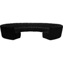  Manufacturer Color_Black -- Meridian Infinity Fabric 11 pc Sectional IMAGE 4