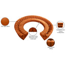  Manufacturer Color_Cognac -- Infinity 178" Cognac Velvet Upholstered 11 pc Modular Sectional IMAGE 11