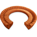  Manufacturer Color_Cognac -- Infinity 178" Cognac Velvet Upholstered 11 pc Modular Sectional IMAGE 1