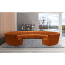  Manufacturer Color_Cognac -- Infinity 178" Cognac Velvet Upholstered 11 pc Modular Sectional IMAGE 2