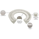  Manufacturer Color_Cream -- Infinity 178" Cream Velvet Upholstered 11 pc Modular Sectional IMAGE 10