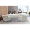  Manufacturer Color_Cream -- Infinity 178" Cream Velvet Upholstered 11 pc Modular Sectional IMAGE 2