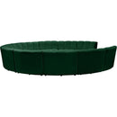  Manufacturer Color_Green -- Infinity 178" Green Velvet Upholstered 11 pc Modular Sectional IMAGE 3