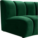  Manufacturer Color_Green -- Infinity 178" Green Velvet Upholstered 11 pc Modular Sectional IMAGE 6