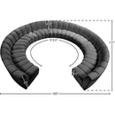  Manufacturer Color_Grey -- Infinity 178" Grey Velvet Upholstered 11 pc Modular Sectional IMAGE 10