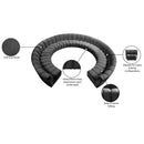  Manufacturer Color_Grey -- Infinity 178" Grey Velvet Upholstered 11 pc Modular Sectional IMAGE 11