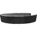  Manufacturer Color_Grey -- Infinity 178" Grey Velvet Upholstered 11 pc Modular Sectional IMAGE 3
