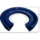  Manufacturer Color_Navy -- Infinity 178" Navy Velvet Upholstered 11 pc Modular Sectional IMAGE 10