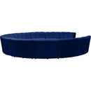  Manufacturer Color_Navy -- Infinity 178" Navy Velvet Upholstered 11 pc Modular Sectional IMAGE 3