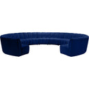  Manufacturer Color_Navy -- Infinity 178" Navy Velvet Upholstered 11 pc Modular Sectional IMAGE 4