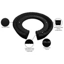 Meridian Infinity Black Velvet 12 pc Modular Sectional IMAGE 12