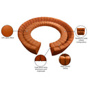  Manufacturer Color_Cognac -- Infinity 178" Cognac Velvet Upholstered 12 pc Modular Sectional IMAGE 12
