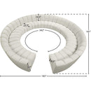  Manufacturer Color_Cream -- Infinity 178" Cream Velvet Upholstered 12 pc Modular Sectional IMAGE 10