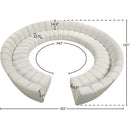 Meridian Infinity Cream Velvet 12 pc Modular Sectional IMAGE 10