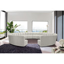  Manufacturer Color_Cream -- Infinity 178" Cream Velvet Upholstered 12 pc Modular Sectional IMAGE 2