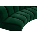  Manufacturer Color_Green -- Infinity 178" Green Velvet Upholstered 12 pc Modular Sectional IMAGE 10