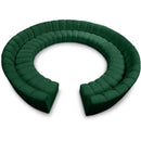  Manufacturer Color_Green -- Infinity 178" Green Velvet Upholstered 12 pc Modular Sectional IMAGE 1