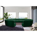  Manufacturer Color_Green -- Infinity 178" Green Velvet Upholstered 12 pc Modular Sectional IMAGE 2