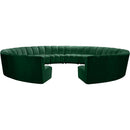  Manufacturer Color_Green -- Infinity 178" Green Velvet Upholstered 12 pc Modular Sectional IMAGE 5