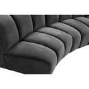  Manufacturer Color_Grey -- Infinity 178" Grey Velvet Upholstered 12 pc Modular Sectional IMAGE 10