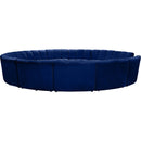  Manufacturer Color_Navy -- Infinity 178" Navy Velvet Upholstered 12 pc Modular Sectional IMAGE 4