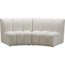 Meridian Infinity Fabric 2 pc Sectional 638Cream-2PC IMAGE 1