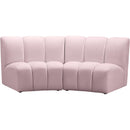 Meridian Infinity Fabric 2 pc Sectional 638Pink-2PC IMAGE 1