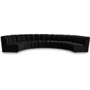  Manufacturer Color_Black -- Meridian Infinity Fabric 6 pc Sectional IMAGE 1