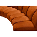  Manufacturer Color_Cognac -- Infinity 176" Cognac Velvet Upholstered 6 pc Modular Sectional IMAGE 11