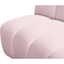  Manufacturer Color_Pink -- Infinity 176" Pink Velvet Upholstered 6 pc Modular Sectional IMAGE 7
