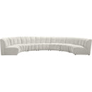 Meridian Infinity Fabric 7 pc Sectional 638Cream-7PC IMAGE 1