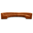  Manufacturer Color_Cognac -- Infinity 178" Cognac Velvet Upholstered 8 pc Modular Sectional IMAGE 1
