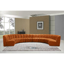  Manufacturer Color_Cognac -- Infinity 178" Cognac Velvet Upholstered 8 pc Modular Sectional IMAGE 2