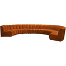  Manufacturer Color_Cognac -- Infinity 178" Cognac Velvet Upholstered 8 pc Modular Sectional IMAGE 3