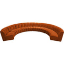  Manufacturer Color_Cognac -- Infinity 178" Cognac Velvet Upholstered 8 pc Modular Sectional IMAGE 5
