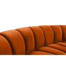  Manufacturer Color_Cognac -- Infinity 178" Cognac Velvet Upholstered 8 pc Modular Sectional IMAGE 8