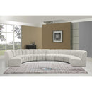  Manufacturer Color_Cream -- Infinity 178" Cream Velvet Upholstered 8 pc Modular Sectional IMAGE 2