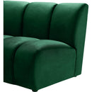  Manufacturer Color_Green -- Infinity 178" Green Velvet Upholstered 8 pc Modular Sectional IMAGE 6