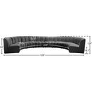  Manufacturer Color_Grey -- Infinity 178" Grey Velvet Upholstered 8 pc Modular Sectional IMAGE 11