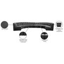 Meridian Infinity Grey Velvet 8 pc Modular Sectional IMAGE 12