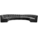  Manufacturer Color_Grey -- Infinity 178" Grey Velvet Upholstered 8 pc Modular Sectional IMAGE 1