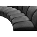  Manufacturer Color_Grey -- Infinity 178" Grey Velvet Upholstered 8 pc Modular Sectional IMAGE 9